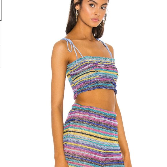 NWOT MAJORELLE Sawyer Top in rainbow size small - Picture 3 of 6